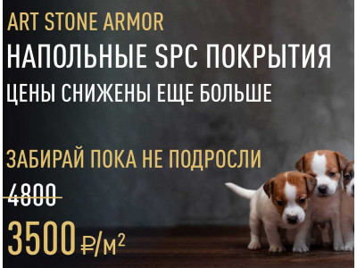 Art Stone Armor - снижение цен на каменно-полимерный SPC ламинат