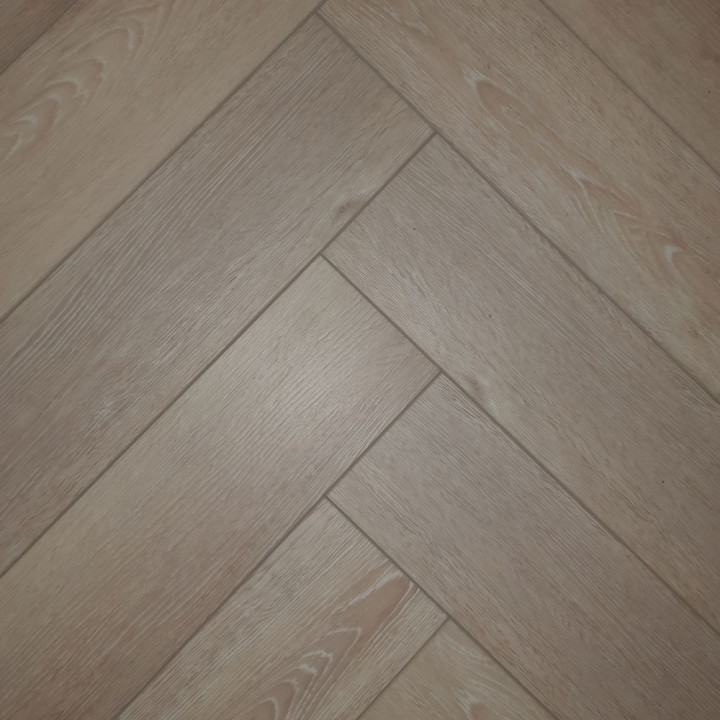 Firmfit Herringbone каменно полимерный SPC ламинат Дуб светлый браш EW-2965H